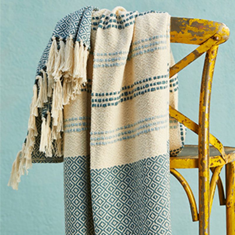 Taara Recycled Cotton Throw 130 x 170cm