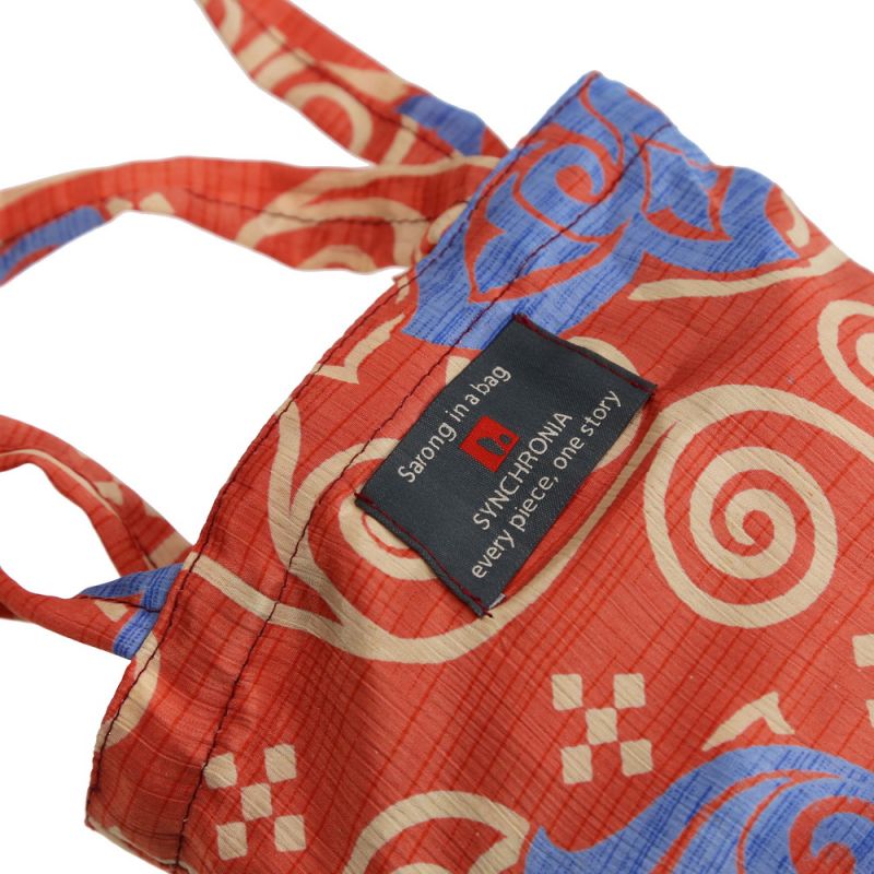 Παρεό ανακυκλωμένο σάρι περ.1x1,80 (διάφ.σχ.) σε τσαντάκι