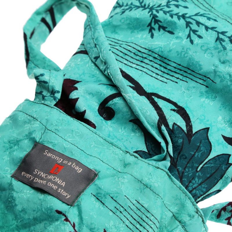 Παρεό ανακυκλωμένο σάρι περ.1x1,80 (διάφ.σχ.) σε τσαντάκι