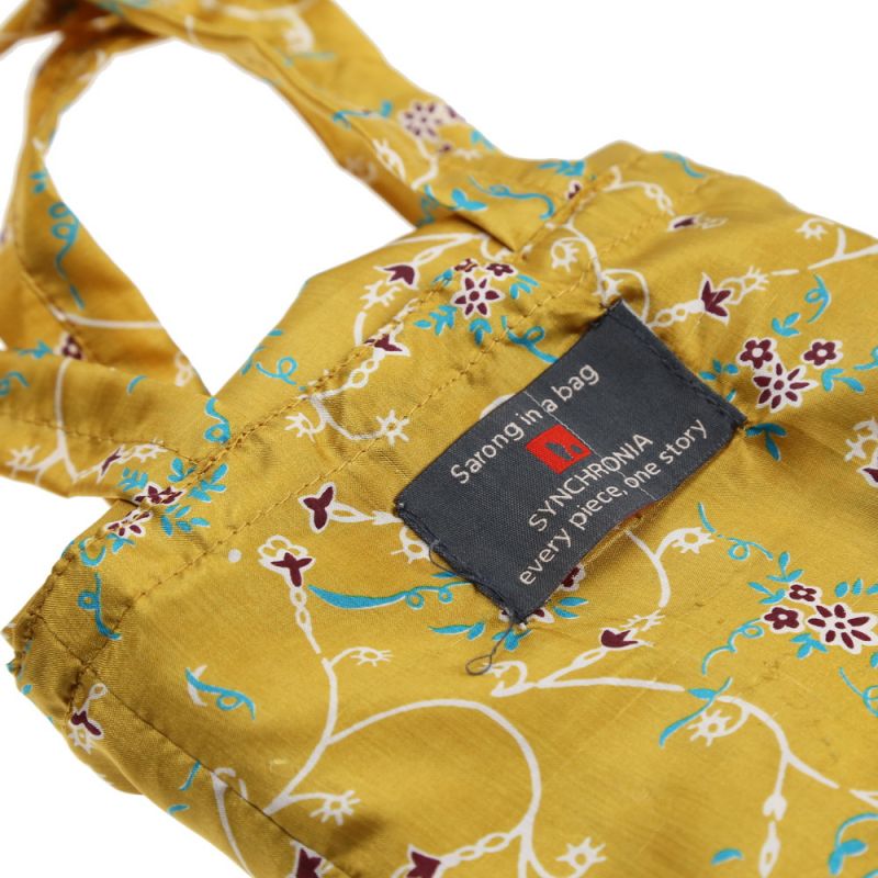 Παρεό ανακυκλωμένο σάρι περ.1x1,80 (διάφ.σχ.) σε τσαντάκι