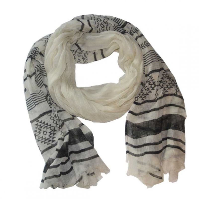 Φουλάρι 180x100 off white Μοντάλ