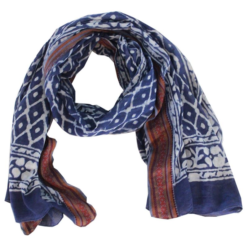 Φουλάρι 120x200 μπλε Μοντάλ