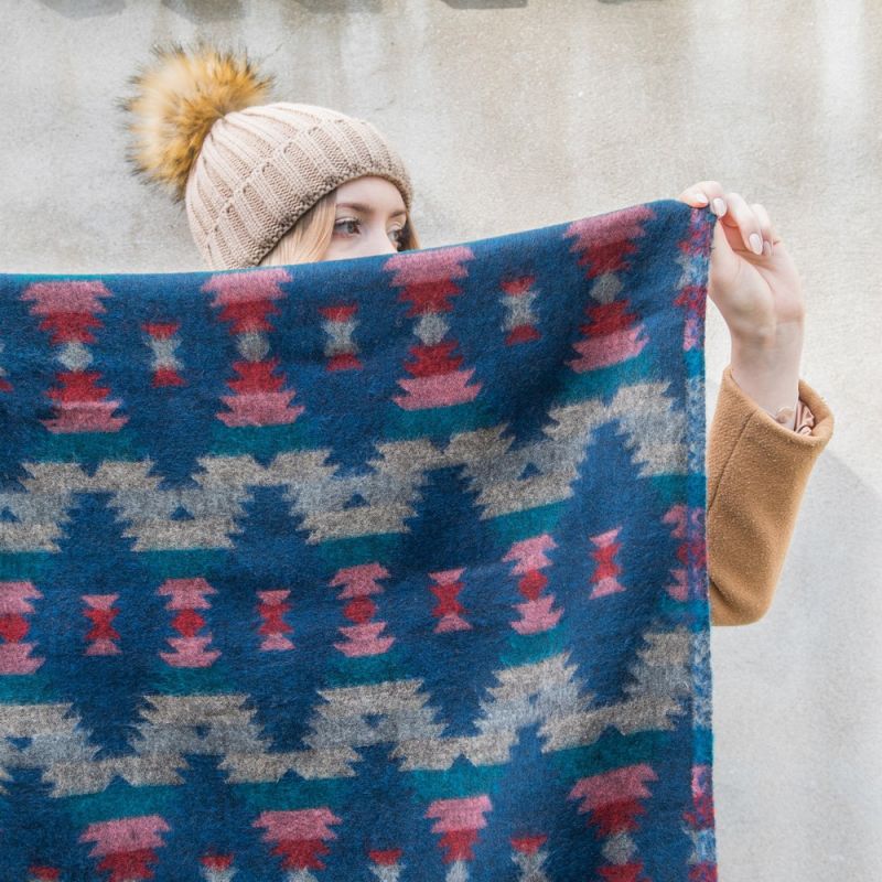 Μπασμίνα Aztec Μπλε Criss-Cross