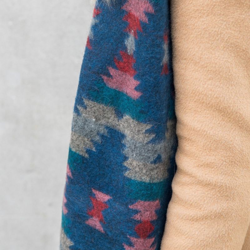 Μπασμίνα Aztec Μπλε Criss-Cross