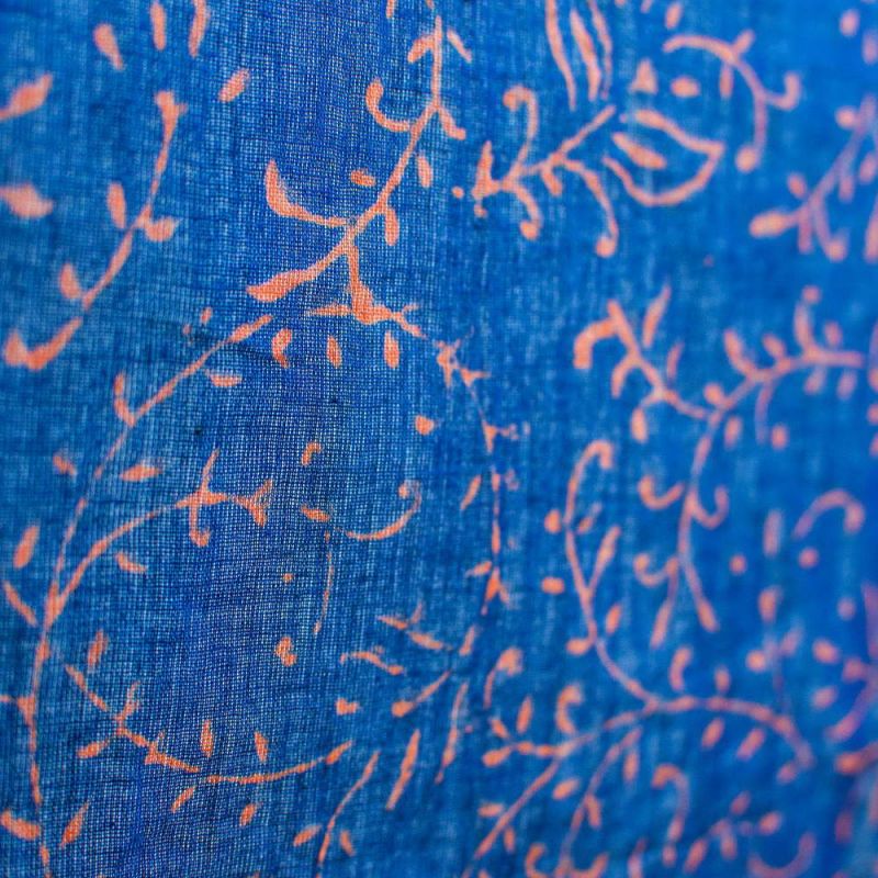 Blue cotton scarf/sarong 110x180cm 