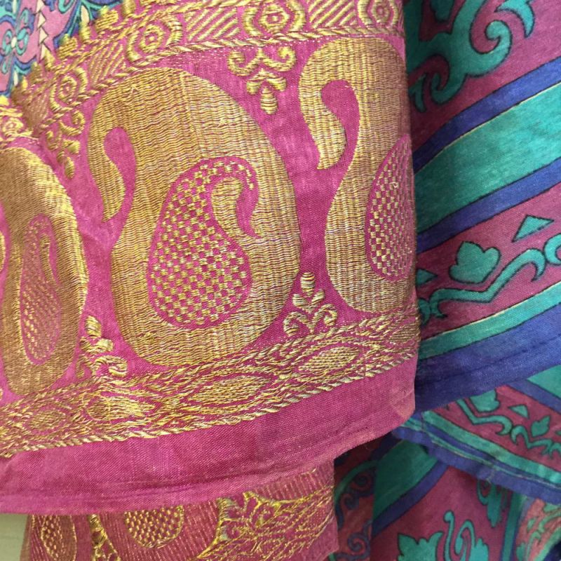 Recycled Sari Printed Sarong in Bag