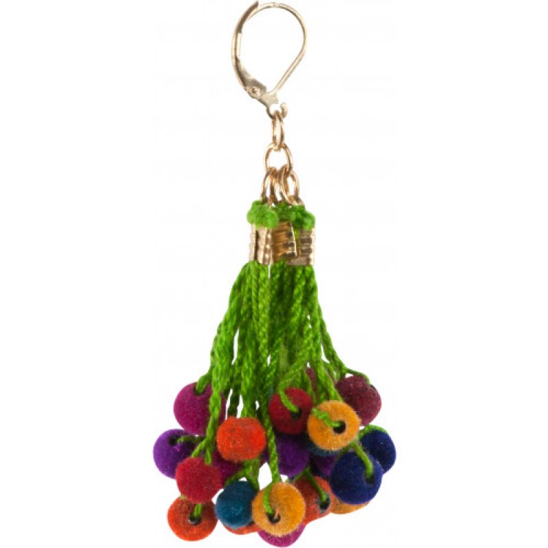 Pom pom earrings assorted colours