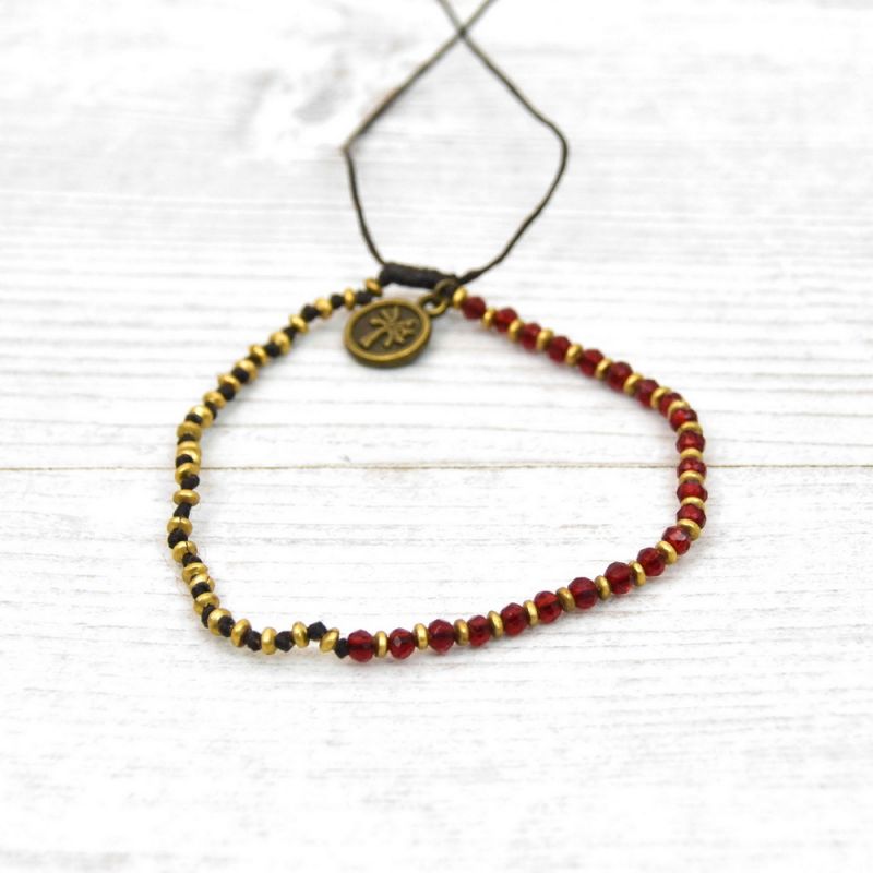 Βραχιόλι BOHO 2tone - Κόκκινο