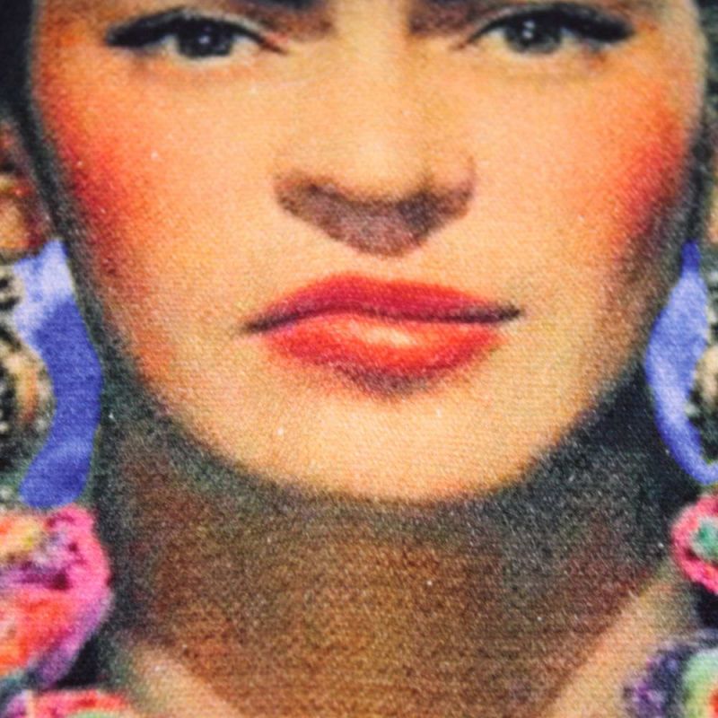 Τσάντα Frida Μπλε 40x45εκ. κεντημένη