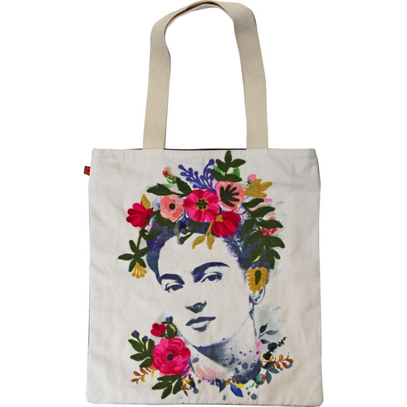 Shopping bag Frida Kahlo off-white