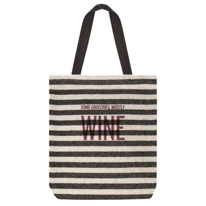 Shopping bag-Stripe/ Some groceries