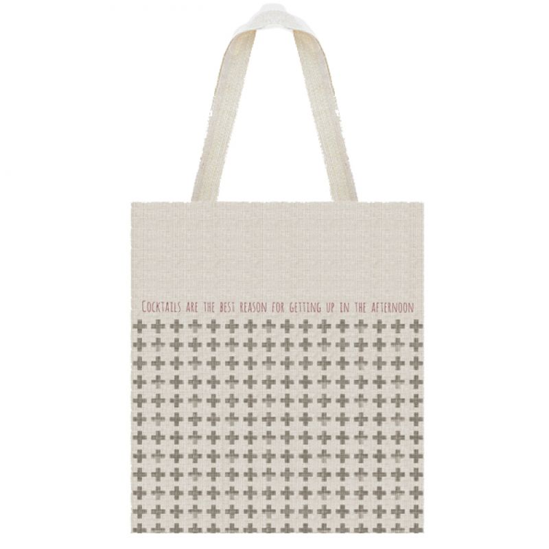 Large shopping bag - Coctails