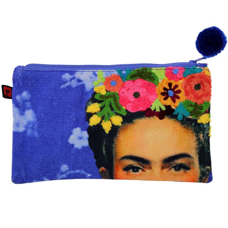 Cosmetic bag Frida Kahlo blue