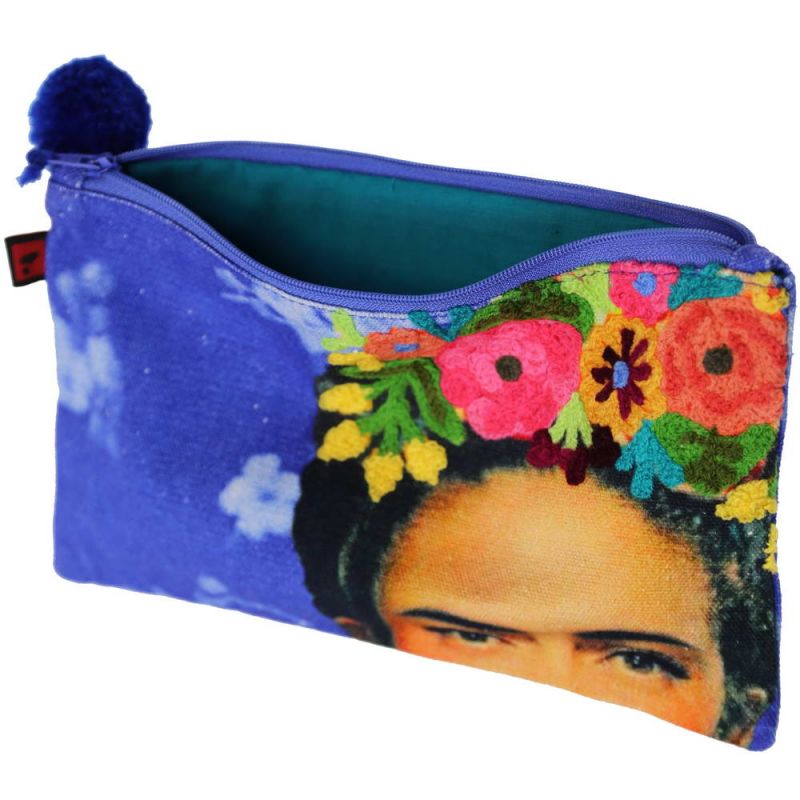 Cosmetic bag Frida Kahlo blue
