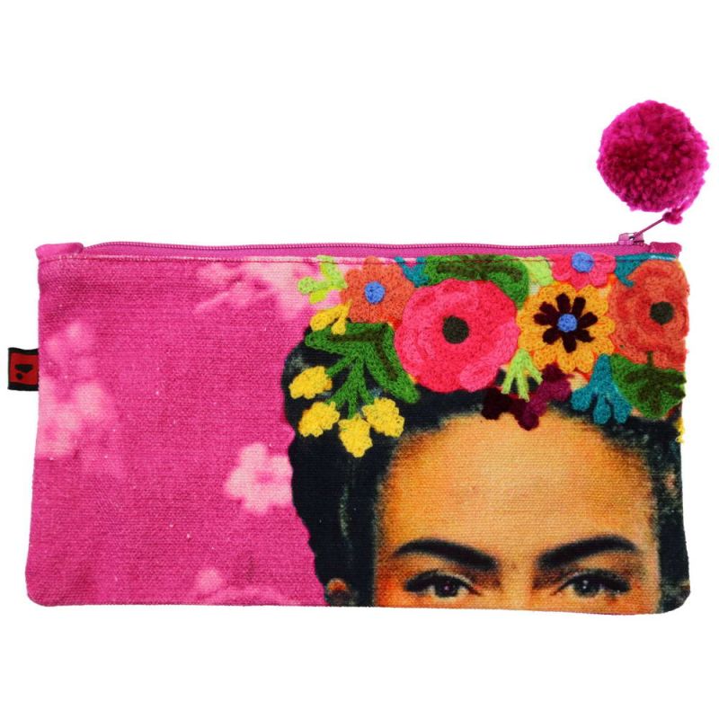 Cosmetic bag Frida Kahlo pink