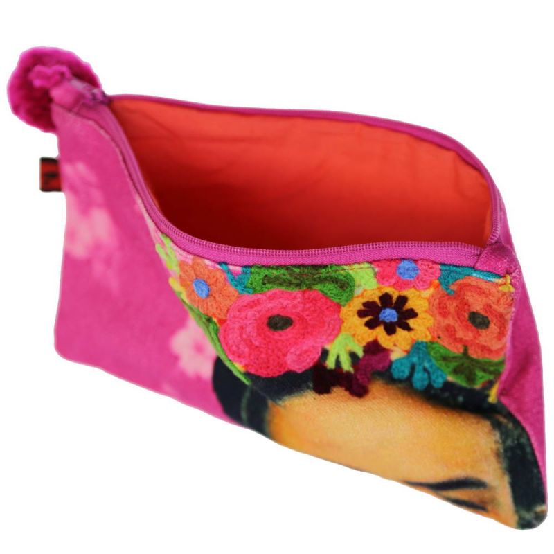 Cosmetic bag Frida Kahlo pink