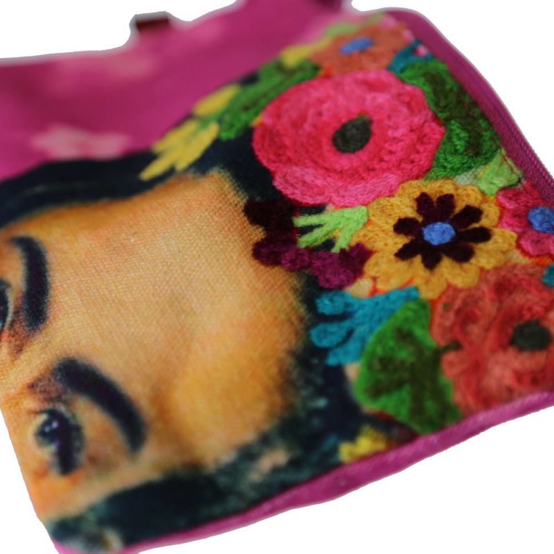 Νεσεσέρ Frida Φούξια 23x13εκ. Κεντημένο βαμβακερό