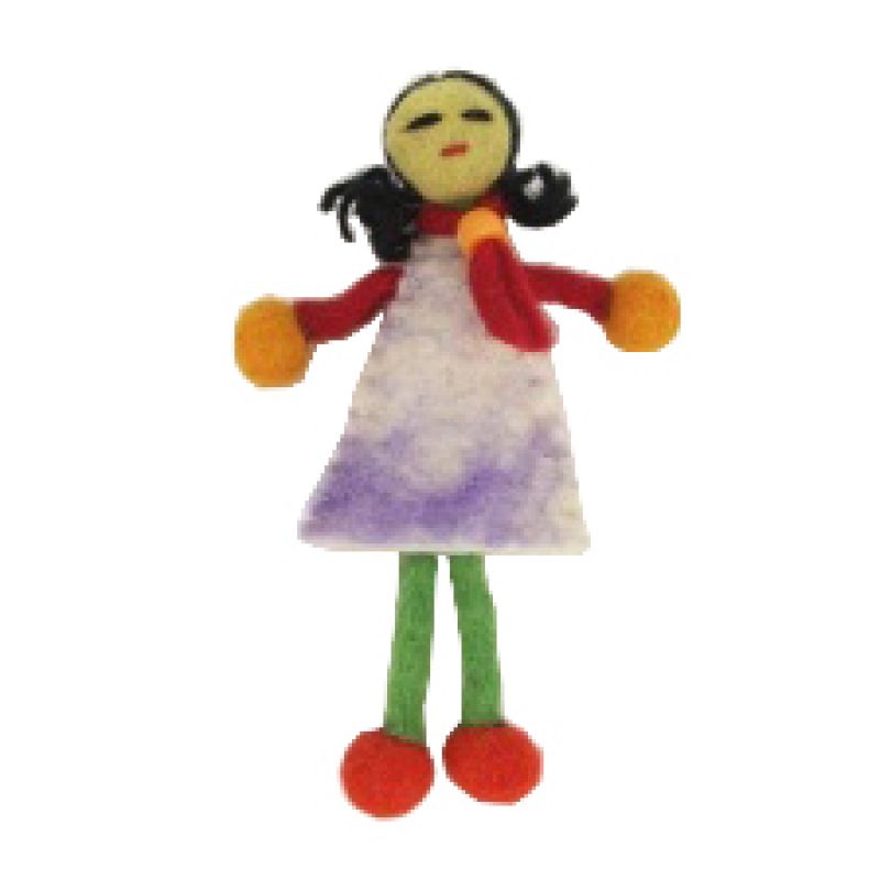 Καρφίτσα κοριτσάκι φελτ