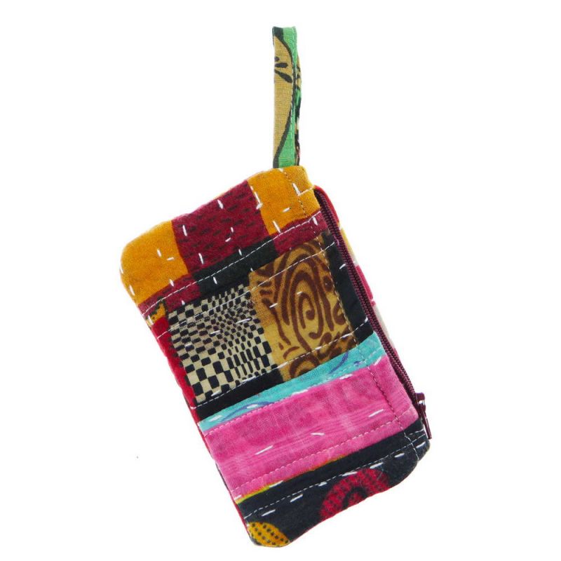 Vintage Kantha Coin Pouch 13.5 x 8.5cm