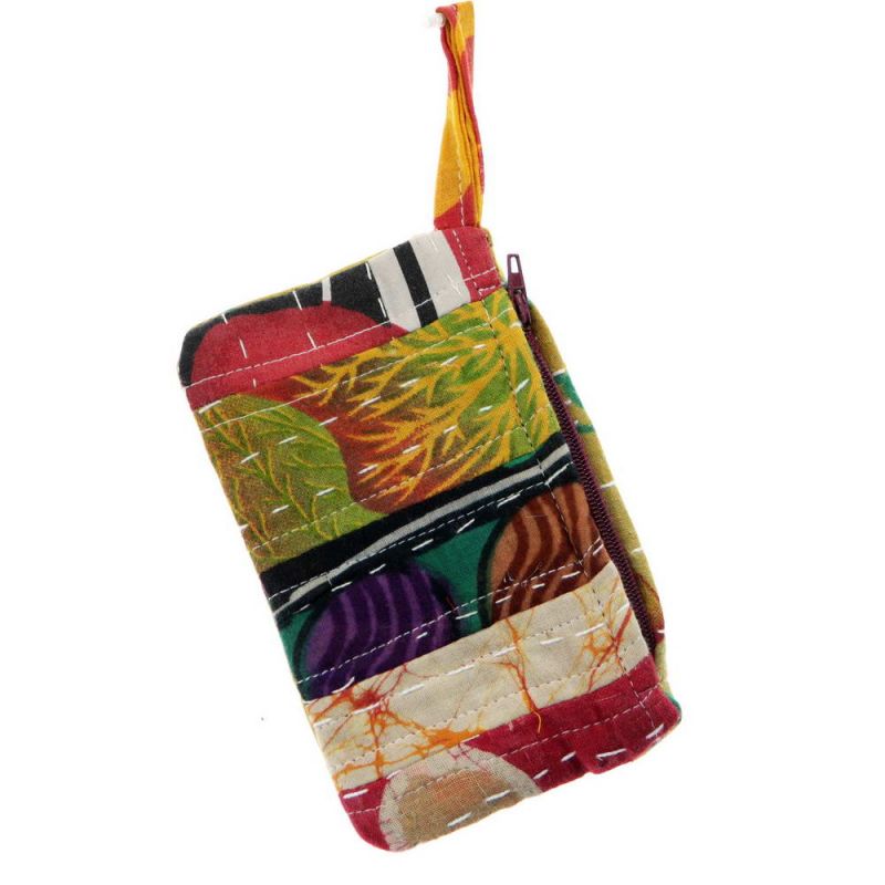 Vintage Kantha Coin Pouch 13.5 x 8.5cm