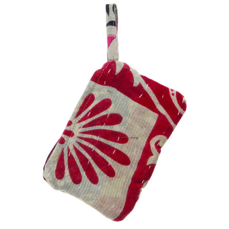 Vintage Kantha Coin Pouch 13.5 x 8.5cm