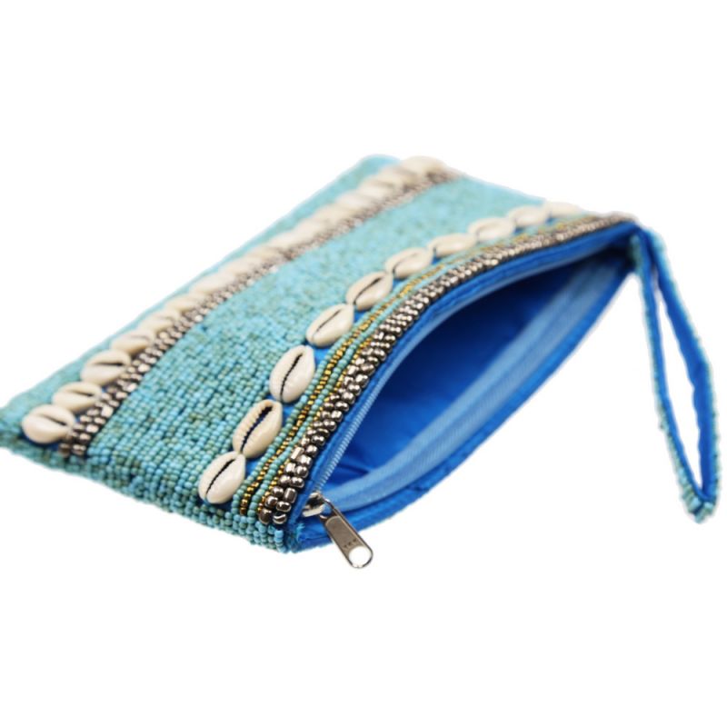 Τσαντάκι με Χάντρες & Κοχύλια 20x12