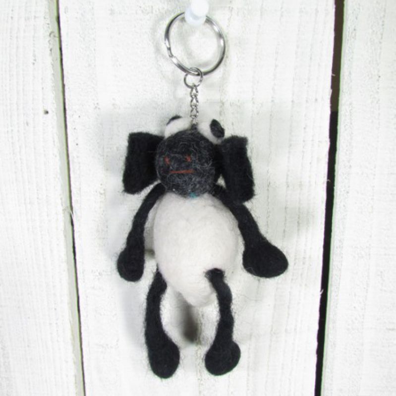 Keyring sheep - black & white