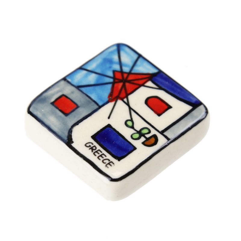 Ceramic Fridge Magnet with 
Text 