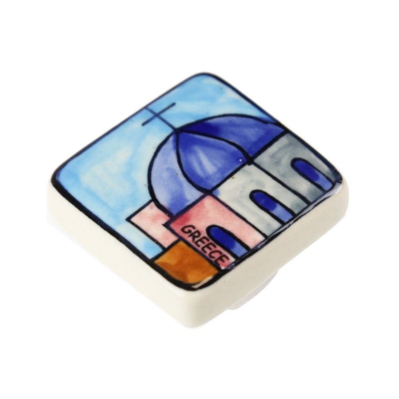 Ceramic Fridge Magnet with 
Text 