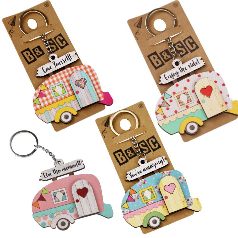 Keyring caravan 7,5cm