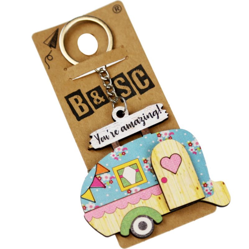 Keyring caravan 7,5cm