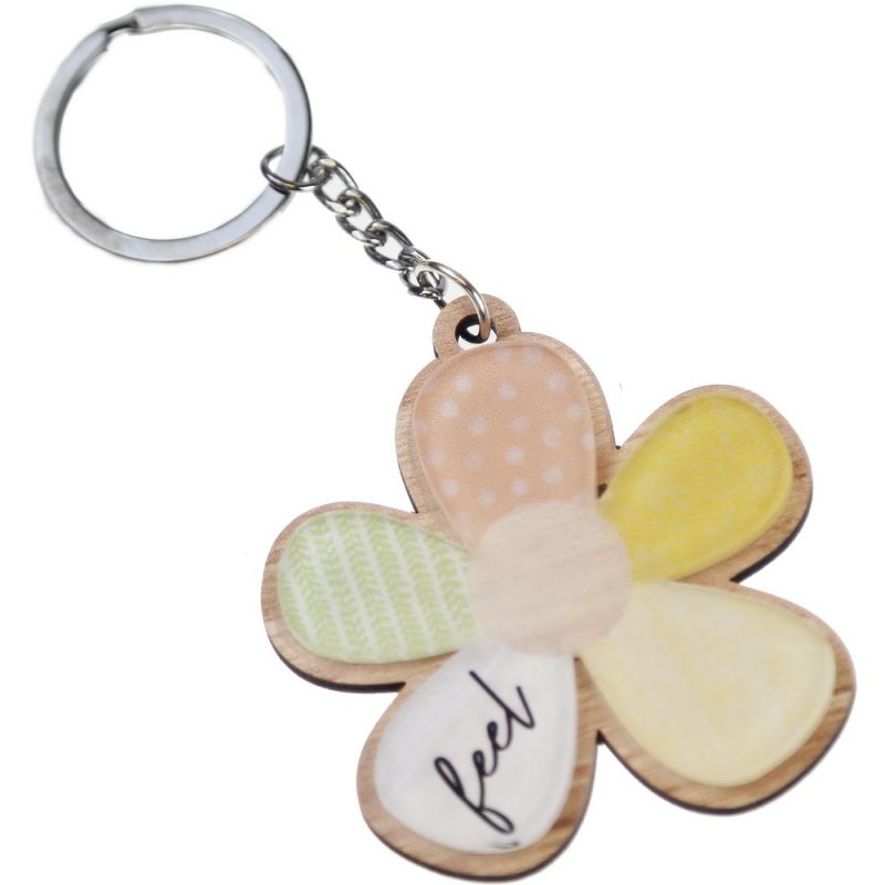 Keyring flower 7cm