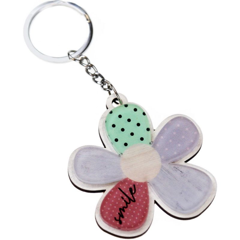 Keyring flower 7cm