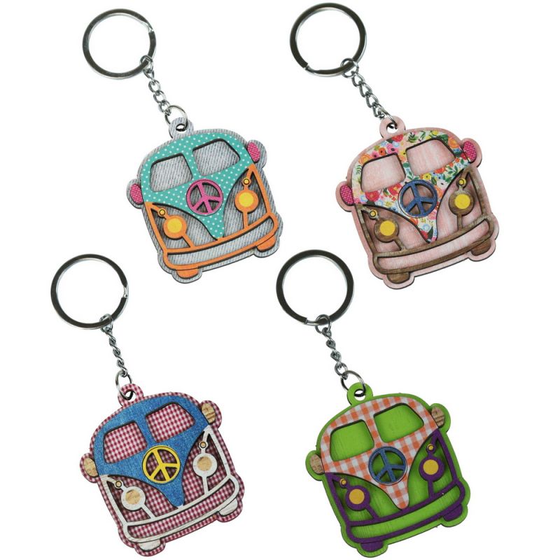 Μπρελόκ camper 6εκ. Ξύλινο