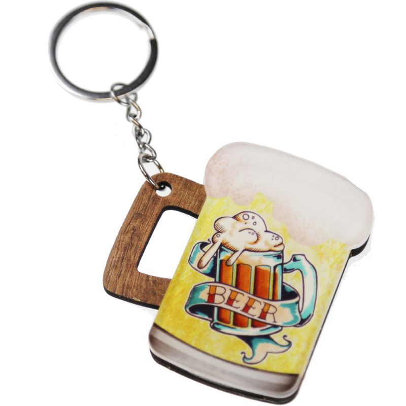 Keyring glass of beer 6,5cm