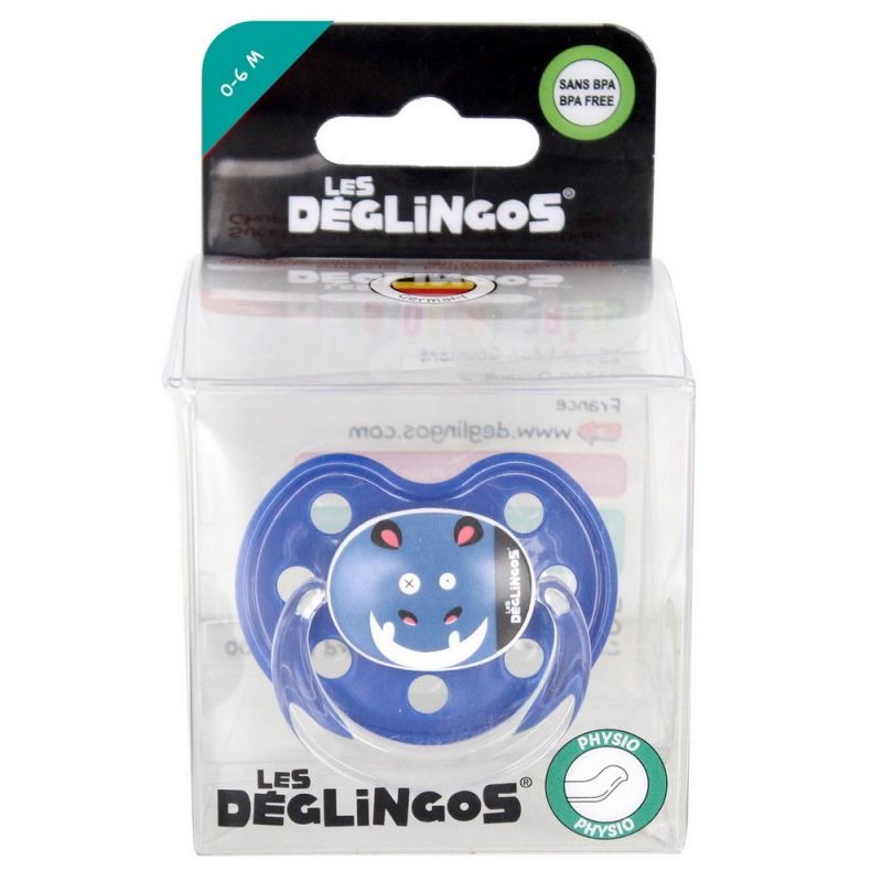 Πιπίλα σιλικόνης 0-6μ. Ιπποπόταμος