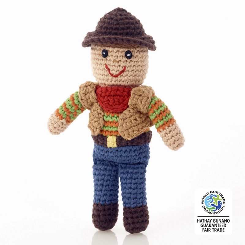 Crochet Cowboy Rattle