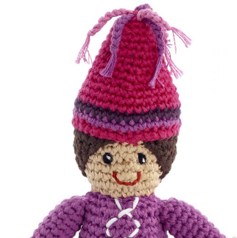 Crochet Medieval Princess rattle