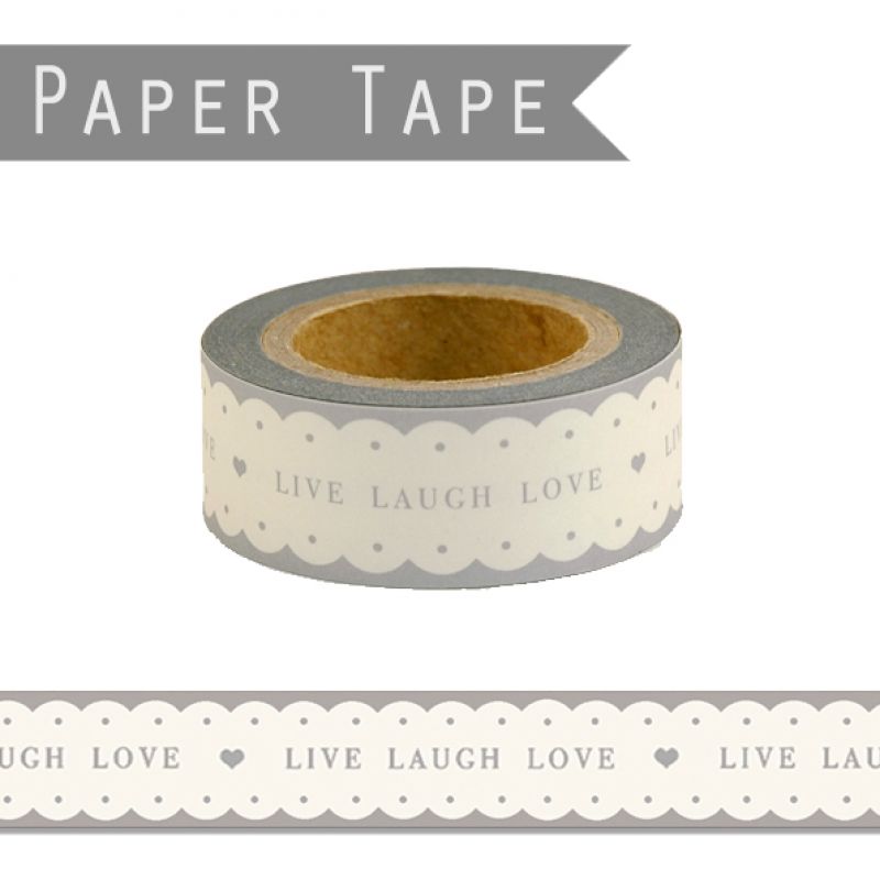 Paper tape with scallop design - Live,