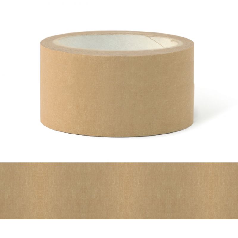 Very wide brown tape-48mm Plain