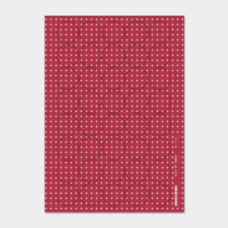 Sticker sheet-Little red crosses (40)