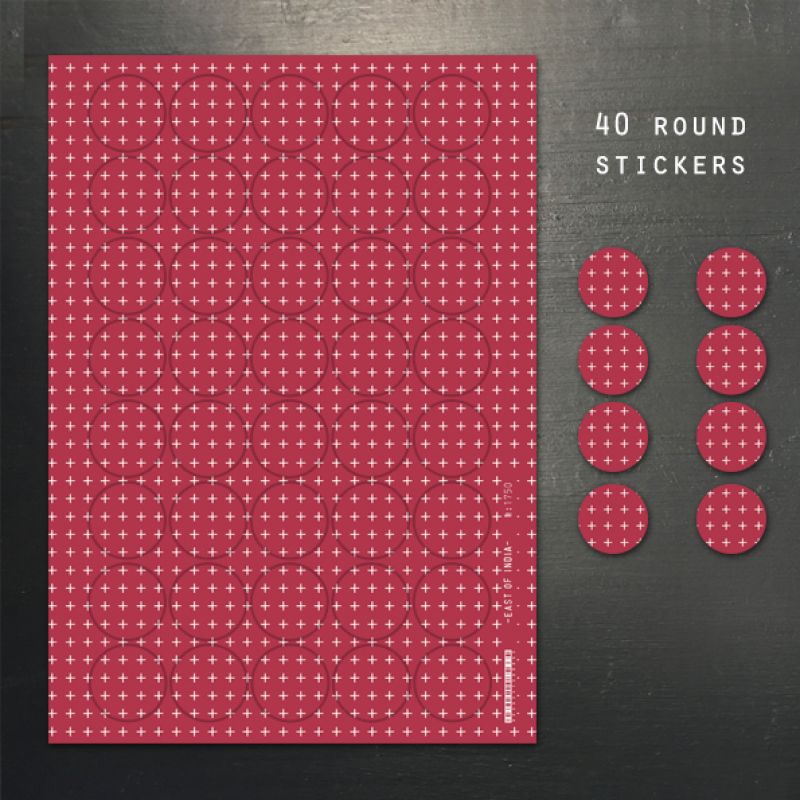 Sticker sheet-Little red crosses (40)