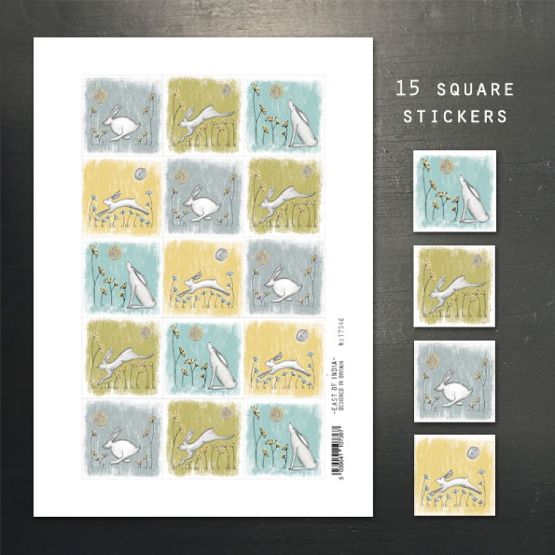 Sticker sheet-Hares (15)