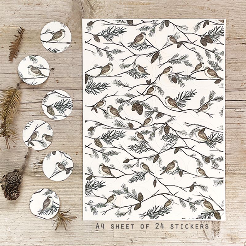 Sticker sheet-Sparrow (24)