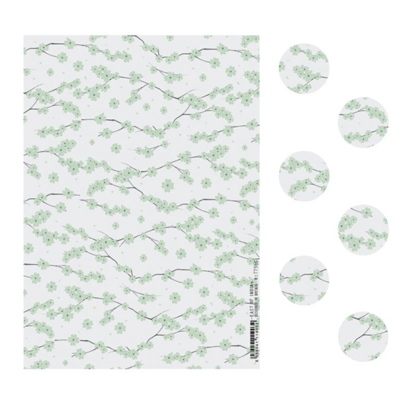 Σελίδα αυτοκόλλητα -Green blossom (24)
