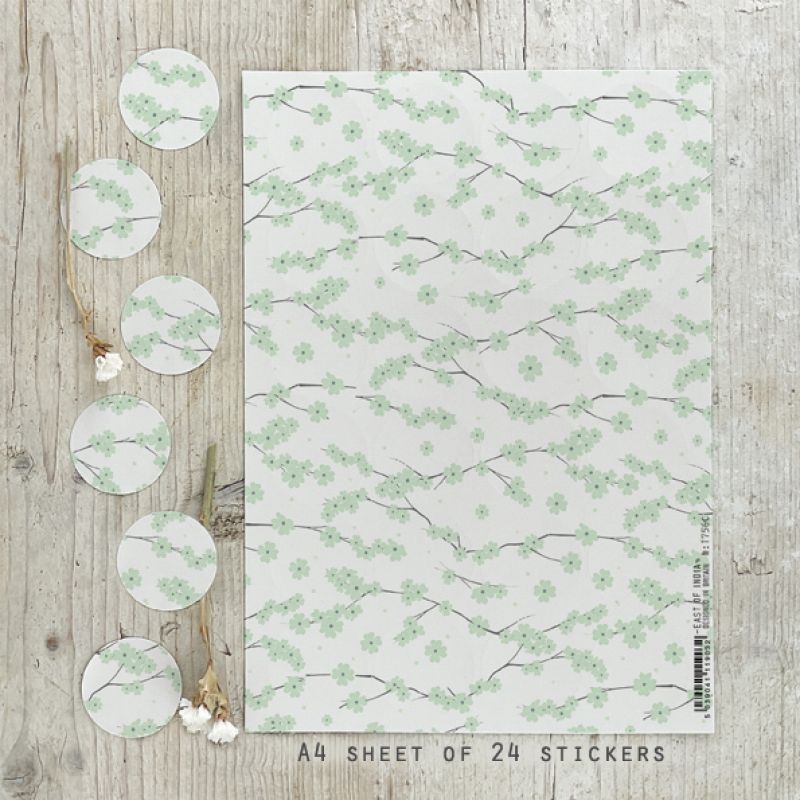 Σελίδα αυτοκόλλητα -Green blossom (24)