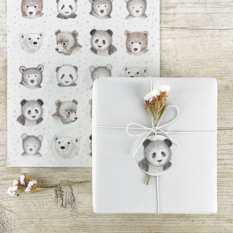 Sticker sheet-Bears (24)