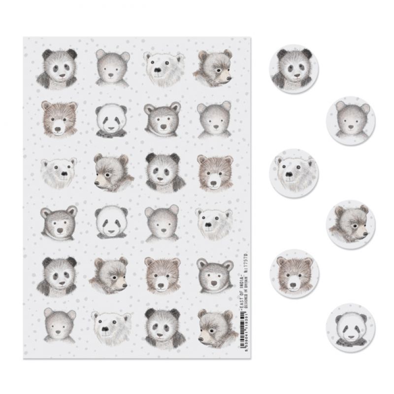 Sticker sheet-Bears (24)