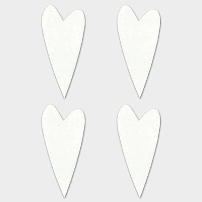 Αυτοκόλλητα (8) - Καρδιές λευκές