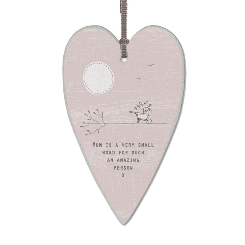 Heart tag-Mum is a small word